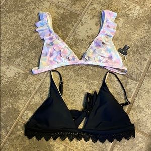 LA Hearts Bikini Tops Sz L